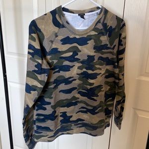 J. Crew camo sweatshirt